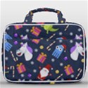 Colorful Funny Christmas Pattern Travel Toiletry Bag With Hanging Hook View1