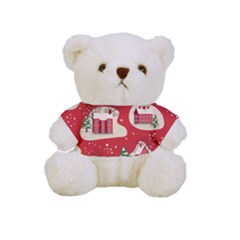 Christmas New Year Seamless Pattern Full Print Tee For Cuddly Teddy Bear