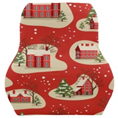 Christmas New Year Seamless Pattern Car Seat Back Cushion 