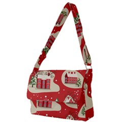 Christmas New Year Seamless Pattern Full Print Messenger Bag (s) by Ket1n9