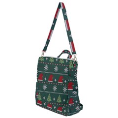 Beautiful Knitted Christmas Pattern Crossbody Backpack