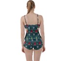 Beautiful Knitted Christmas Pattern Boyleg Tankini Set  View2