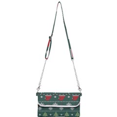 Beautiful Knitted Christmas Pattern Mini Crossbody Handbag by Ket1n9