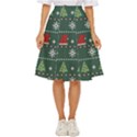 Beautiful Knitted Christmas Pattern Classic Short Skirt View1