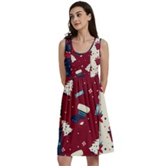 Flat Design Christmas Pattern Collection Art Classic Skater Dress