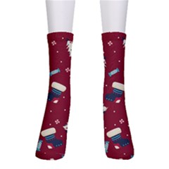 Flat Design Christmas Pattern Collection Art Crew Socks