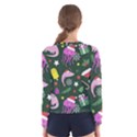 Dinosaur Colorful Funny Christmas Pattern Women s Long Sleeve T-Shirt View2