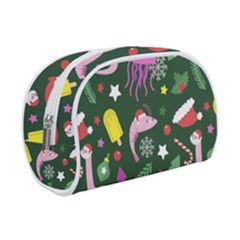 Dinosaur Colorful Funny Christmas Pattern Make Up Case (small)