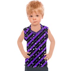 Christmas Paper Star Texture Kids  Sport Tank Top