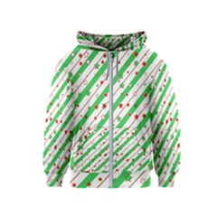 Christmas Paper Stars Pattern Texture Background Colorful Colors Seamless Kids  Zipper Hoodie