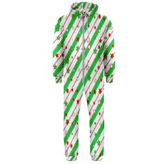 Christmas Paper Stars Pattern Texture Background Colorful Colors Seamless Hooded Jumpsuit (men)