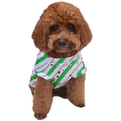 Christmas Paper Stars Pattern Texture Background Colorful Colors Seamless Dog T-shirt