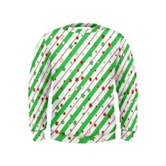 Christmas Paper Stars Pattern Texture Background Colorful Colors Seamless Kids  Sweatshirt