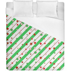 Christmas Paper Stars Pattern Texture Background Colorful Colors Seamless Duvet Cover (california King Size)