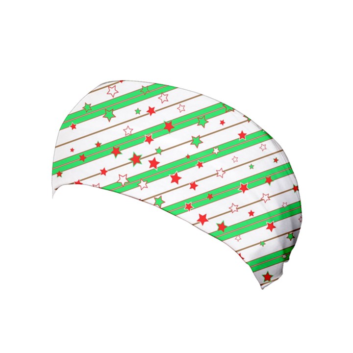 Christmas Paper Stars Pattern Texture Background Colorful Colors Seamless Yoga Headband