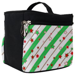 Christmas Paper Stars Pattern Texture Background Colorful Colors Seamless Make Up Travel Bag (big)