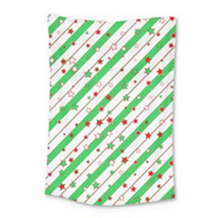 Christmas Paper Stars Pattern Texture Background Colorful Colors Seamless Small Tapestry