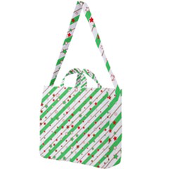 Christmas Paper Stars Pattern Texture Background Colorful Colors Seamless Square Shoulder Tote Bag