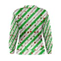 Christmas Paper Stars Pattern Texture Background Colorful Colors Seamless Women s Sweatshirt View2