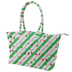 Christmas Paper Stars Pattern Texture Background Colorful Colors Seamless Canvas Shoulder Bag