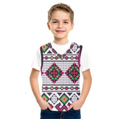 Ukrainian Folk Seamless Pattern Ethnic Ornament Border Element Traditional Kids  Basketball Tank Top