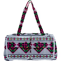 Ukrainian Folk Seamless Pattern Ethnic Ornament Border Element Traditional Multi Function Bag