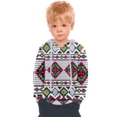 Ukrainian Folk Seamless Pattern Ethnic Ornament Border Element Traditional Kids  Overhead Hoodie