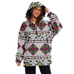 Ukrainian Folk Seamless Pattern Ethnic Ornament Border Element Traditional Women s Ski And Snowboard Waterproof Breathable Jacket by Grandong