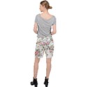 Floral Elements Peony Chinese Rose Women s Pocket Shorts View2