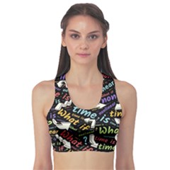 Time Nonlinear Curved Linear Fitness Sports Bra