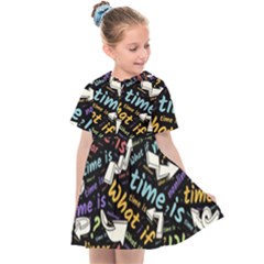 Time Nonlinear Curved Linear Kids  Sailor Dress