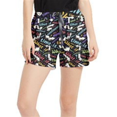 Time Nonlinear Curved Linear Women s Runner Shorts by Paksenen