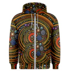 Swirl Vortex Emoji Cyclone Motion Art Men s Zipper Hoodie