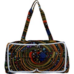 Swirl Vortex Emoji Cyclone Motion Art Multi Function Bag by Paksenen