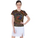 Swirl Vortex Emoji Cyclone Motion Art Women s Sports Top View1