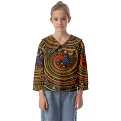 Swirl Vortex Emoji Cyclone Motion Art Kids  Sailor Shirt