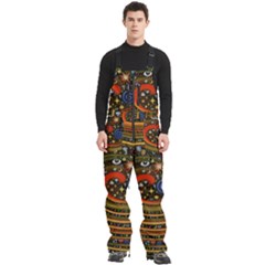 Swirl Vortex Emoji Cyclone Motion Art Men s Front Zip Ski And Snowboard Bib Pants