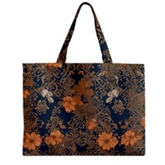 Seamless Pattern Patterns Leaves Vintage Zipper Mini Tote Bag