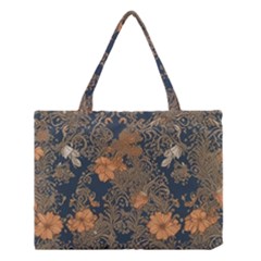 Seamless Pattern Patterns Leaves Vintage Medium Tote Bag