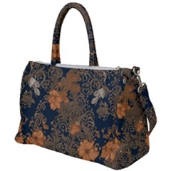 Seamless Pattern Patterns Leaves Vintage Duffel Travel Bag