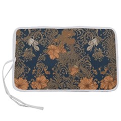 Seamless Pattern Patterns Leaves Vintage Pen Storage Case (l)