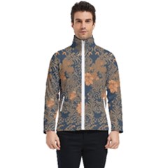 Seamless Pattern Patterns Leaves Vintage Men s Bomber Jacket