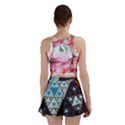 Fractal Triangle Geometric Abstract Pattern Mini Skirt View2