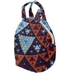 Fractal Triangle Geometric Abstract Pattern Travel Backpack