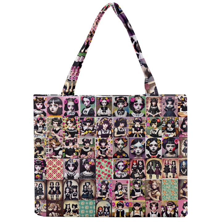 Spanish Gothic Girls Pattern Mini Tote Bag