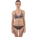 Spanish Gothic Girls Pattern Wrap Around Bikini Set View1