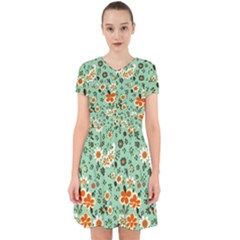 Retro 1960s Flowers Pattern 3 Adorable In Chiffon Dress