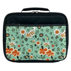 Retro 1960s Flowers Pattern 3 Lunch Bag