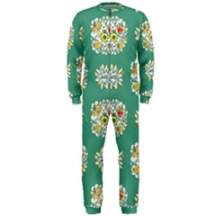 Retro 1960s Flowers Pattern 2 Onepiece Jumpsuit (men)