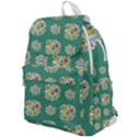 Retro 1960s Flowers Pattern 2 Top Flap Backpack View1